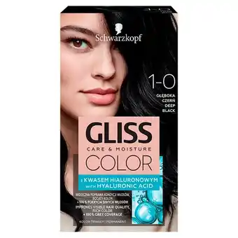 SuperPharm Schwarzkopf gliss color farba do włosów głęboka czerń 1-0 oferta