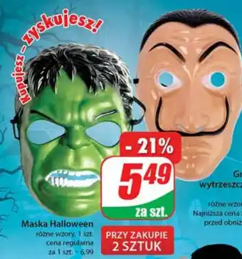 Dino Maska na halloween oferta