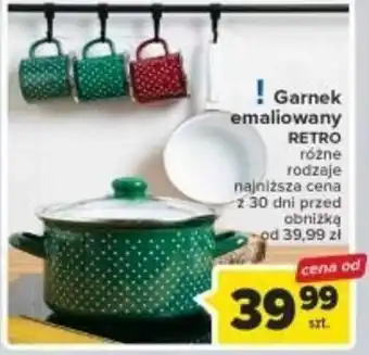 Carrefour RETRO Garnek emaliowany oferta