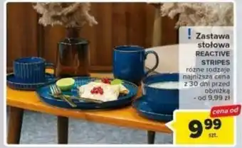 Carrefour REACTIVE STRIPES Zastawa stołowa oferta