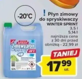 Carrefour WINTER SPRINT Płyn zimowy spryskiwaczy 3,5 L oferta