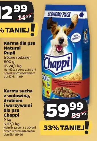 Netto Karma sucha z wołowiną, drobiem i warzywami dla psa chappi oferta