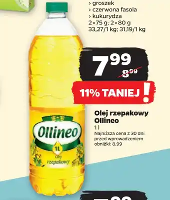 Netto Olej rzepakowy ollineo oferta