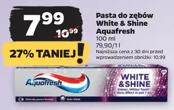 Netto Pasta do zębów white & shine aquafresh oferta