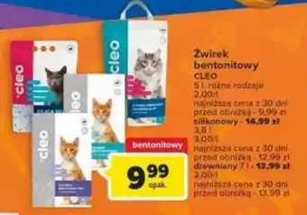 Carrefour CLEO Żwirek bentonitowy oferta