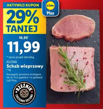 Lidl RZEŹNIK Schab wieprzowy oferta