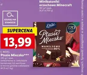 Lidl E. wedel ptasie mleczko waniliowe w mocno gorzkiej czekoladzie 80% 360 g oferta