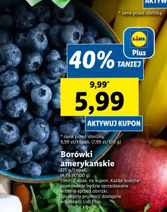 Lidl Borówki amerykańskie oferta