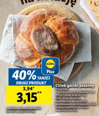 Lidl Chleb górski pszenny oferta