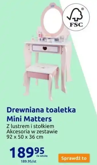Action Drewniana toaletka Mini Matters oferta
