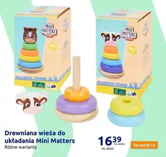 Action Drewniana wieża do układania Mini Matters oferta
