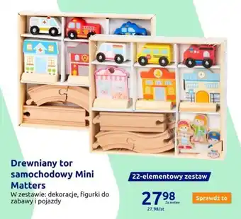 Action Drewniany tor samochodowy Mini Matters oferta