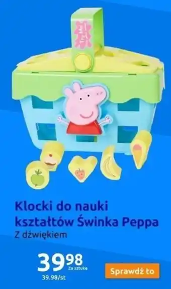 Action Klocki do nauki kształtów Świnka Peppa oferta