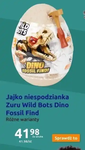 Jajko niespodzianka Zuru Wild Bots Dino Fossil Find