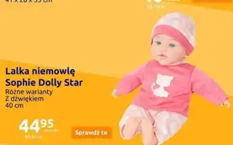 Action Lalka niemowlę Sophie Dolly Star oferta