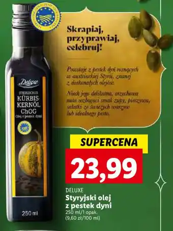 Lidl Styryjski olej z pestek dyni 250 ml oferta