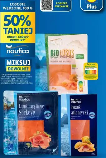Lidl Nautica Łososie wędzone 100g oferta