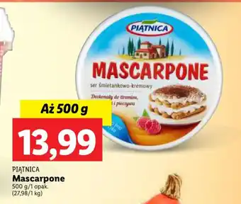 Lidl PIĄTNICA Mascarpone 500 g oferta
