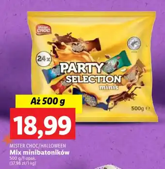 Lidl MISTER CHOC/HALLOWEEN Mix minibatoników 500 g oferta