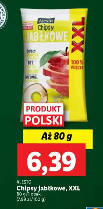Lidl ALESTO Chipsy jabłkowe, XXL 80 g oferta
