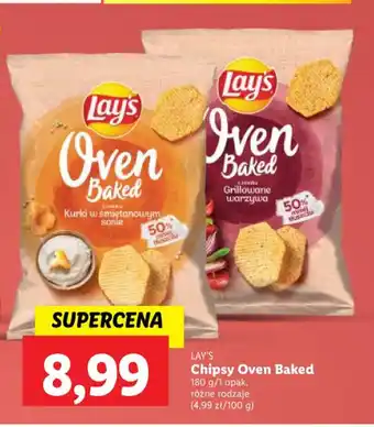 Lidl LAY'S Chipsy Oven Baked 180 g oferta