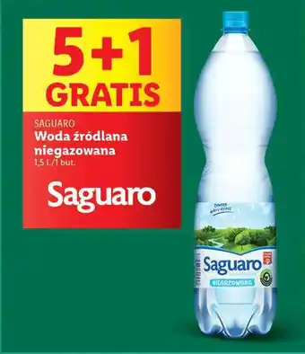 Lidl SAGUARO Woda źródlana niegazowana 1,5 L oferta