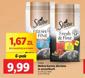 Lidl SHEBA Mokra karma dla kota w saszetkach 6 x 50 g oferta