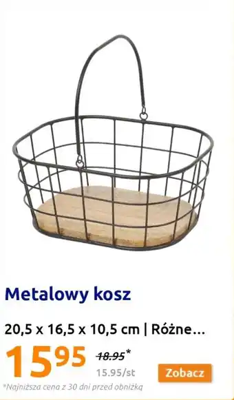 Action Metalowy kosz oferta
