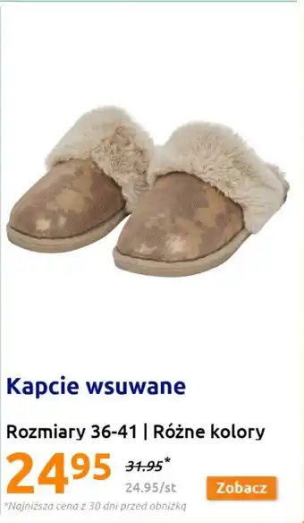 Action Kapcie wsuwane oferta
