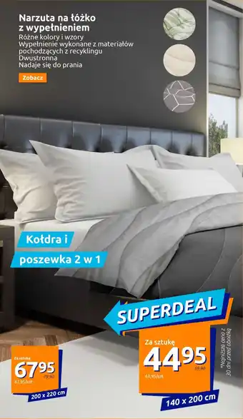 Action Narzuta na łóżko z wypełnieniem oferta