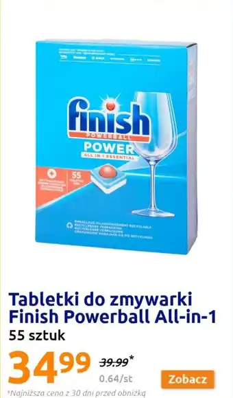 Action Tabletki do zmywarki Finish Powerball All-in-1 oferta