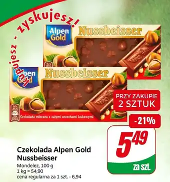 Dino Czekolada Alpen Gold Nussbeisser 100 g oferta