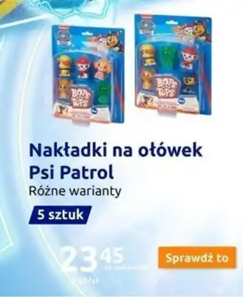 Action Nakładki na ołówek Psi Patrol oferta