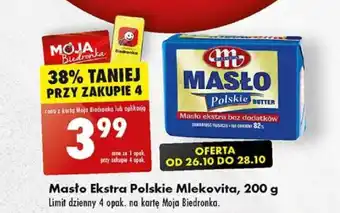 Biedronka Masło Ekstra Polskie Mlekovita, 200 g oferta