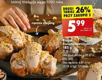 Biedronka Rogal Świętomarciński, 185 g oferta