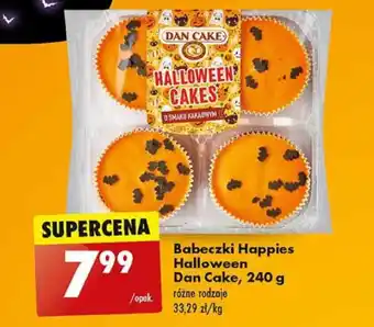 Biedronka Babeczki Happies Halloween Dan Cake, 240 g oferta