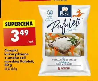 Biedronka Chrupki kukurydziane o smaku soli morskiej Pufuleti, 80 g oferta