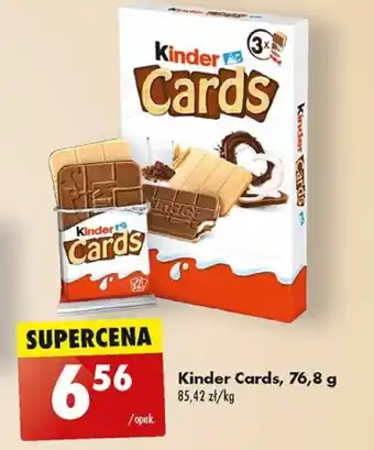 Biedronka Kinder Cards, 76,8 g oferta
