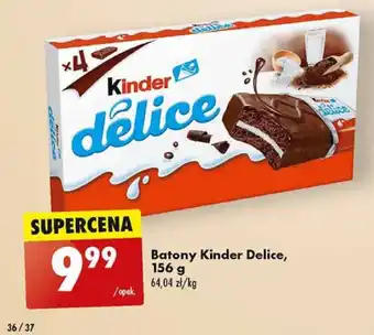 Biedronka Batony Kinder Delice, 156 g oferta