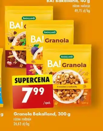 Biedronka Granola Bakalland, 300 g oferta