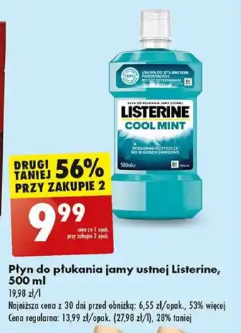 Biedronka Płyn do płukania jamy ustnej Listerine, 500 ml oferta