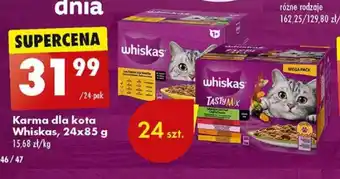 Biedronka Karma dla kota Whiskas, 24x85 g oferta