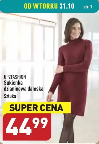 ALDI UP2FASHION Sukienka dzianinowa damska oferta