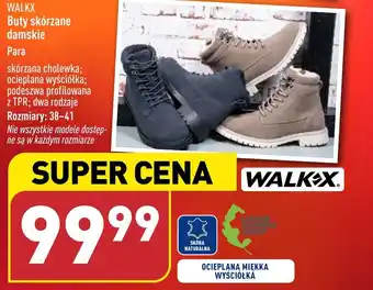 ALDI WALKX Buty skórzane damskie oferta
