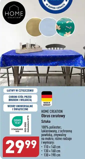 ALDI Obrus ceratowy oferta