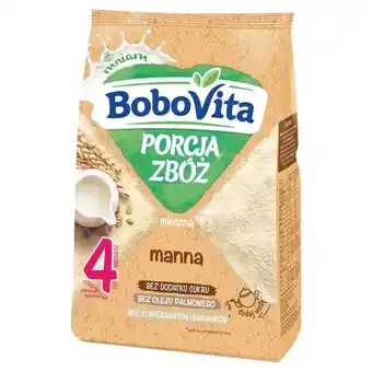 Kaufland Bobovita porcja zbóż kaszka mleczna manna po 4 miesiącu 210 g oferta