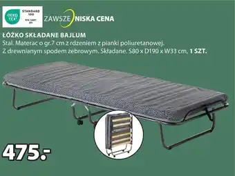 JYSK Łóżko składane oferta