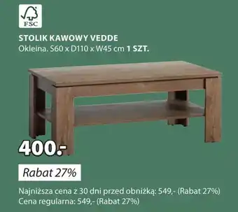 JYSK Stolik kawowy oferta