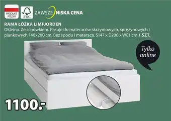 JYSK Rama łóżka oferta