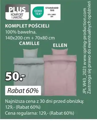 JYSK Komplet pościeli oferta